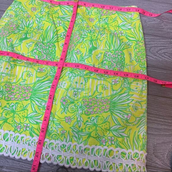 Lilly Pulitzer Lime Green Mini Skirt - Picture 6 of 6